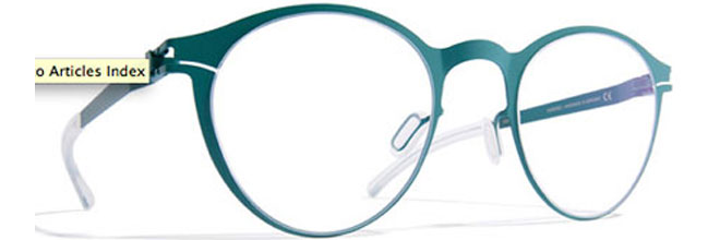 Modèle de lunettes de vue en acier chirurgical : crédit Mykita